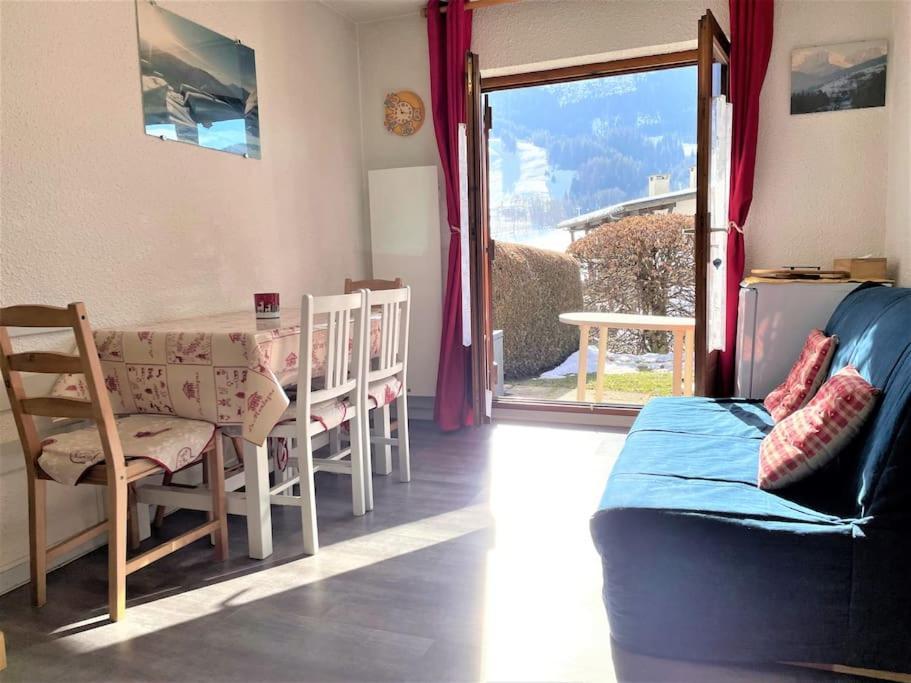 Charmant Studio + Jardin Vue Pistes Et Local Velo Praz-sur-Arly Exterior foto